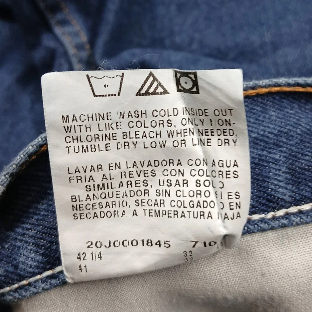 Rustler Men's Jeans 40x32 Blue Denim‎ 100% Cotton Relaxed Fit